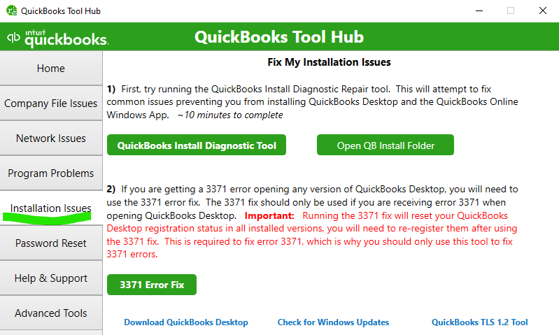 quickbooks installation tool